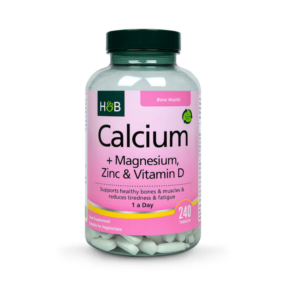 Holland & Barrett Calcium Magnesium Vitamin D & Zinc 240 Tablets